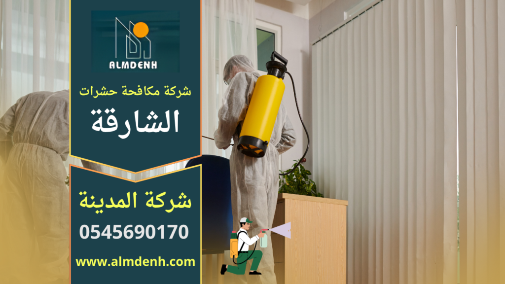 فني من شركة مكافحة حشرات في الشارقة يقوم برش مبيدات آمنة داخل منزل للقضاء على الحشرات بشكل نهائي.