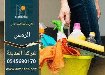 فريق شركة تنظيف في الرمس ينفذ خدمات تنظيف متكاملة داخل فيلا عصرية.