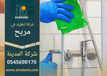 فريق شركة تنظيف في مربح يستخدم معدات حديثة لتقديم خدمات تنظيف المنازل والفلل باحترافية.