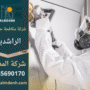 عامل مختص من شركة مكافحة حشرات في الراشدية يقوم برش المبيدات الحديثة للتخلص من الحشرات المنزلية بطريقة آمنة وفعالة.