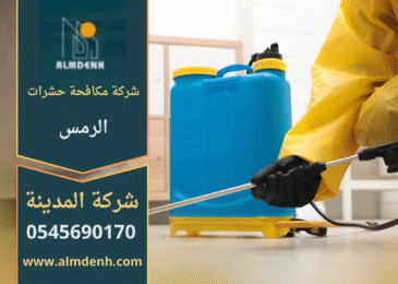 فني من شركة مكافحة حشرات في الرمس يرش مبيدات آمنة داخل منزل باستخدام معدات متطورة للقضاء على الحشرات بسرعة وكفاءة.