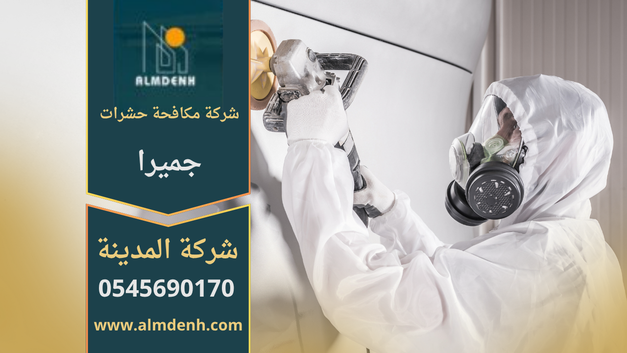 فريق متخصص من شركة مكافحة حشرات في جميرا يقوم بعلاج منزل للقضاء على الحشرات بطريقة آمنة وفعالة