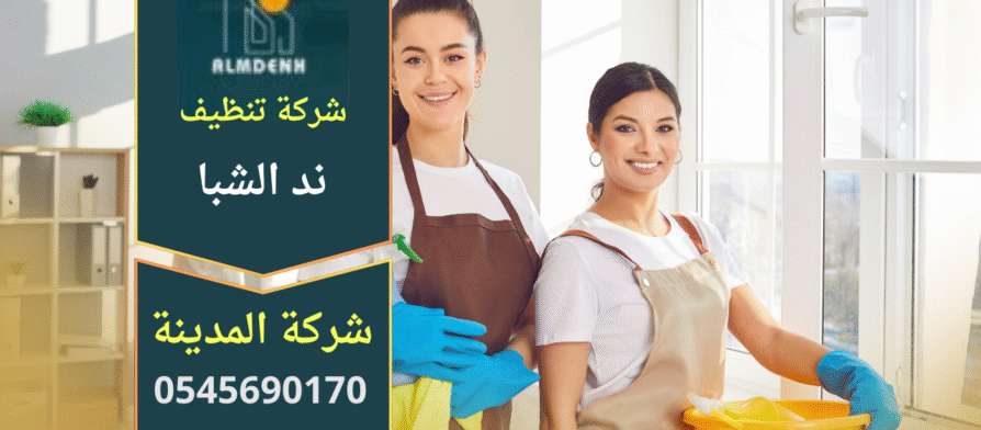 صورة توضح فريق متخصص يقوم بتنظيف منزل في ند الشبا باستخدام معدات حديثة ضمن خدمات شركة تنظيف في ند الشبا.