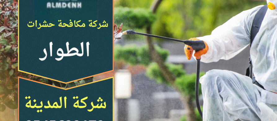 صورة توضح فريق عمل من شركة مكافحة حشرات في الطوار يستخدم معدات حديثة لمعالجة انتشار الحشرات داخل أحد المنازل.