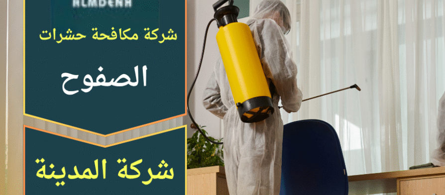 فريق متخصص من شركة مكافحة حشرات في الصفوح يعالج إصابة حشرية داخل منزل باستخدام معدات حديثة لضمان نتائج فعالة.
