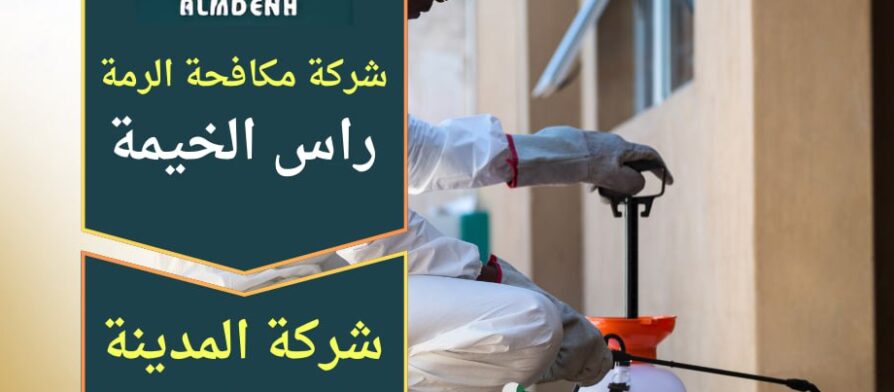 فريق فني محترف ينفذ معالجة الرمة داخل منزل في راس الخيمة باستخدام معدات حديثة ضمن خدمات شركة مكافحة الرمة في راس الخيمة.