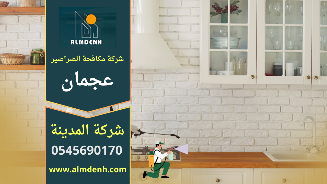 صورة توضح فريق عمل محترف من شركة مكافحة الصراصير في عجمان يستخدم معدات حديثة للقضاء على الصراصير داخل المنازل.