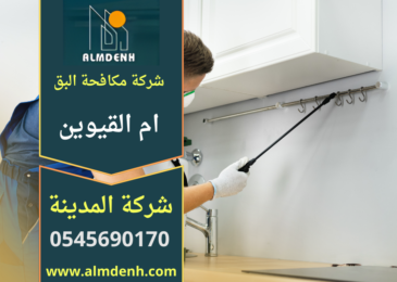 صورة توضح فريق متخصص من شركة مكافحة البق في ام القيوين وهو ينفذ معالجة احترافية داخل غرفة نوم باستخدام معدات حرارية ورش آمن للقضاء على البق بشكل كامل.