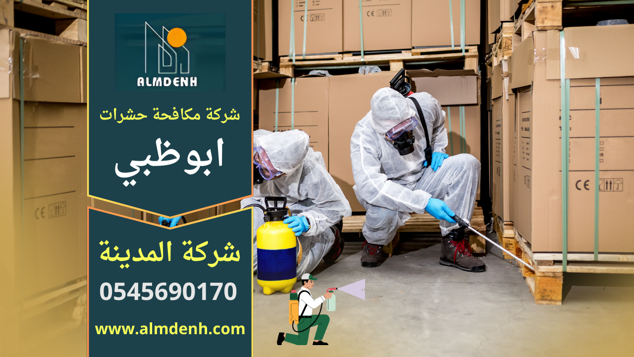 صورة لفريق متخصص من شركة مكافحة حشرات في ابوظبي يستخدم معدات حديثة لرش المبيدات داخل منزل لضمان التخلص من الحشرات بالكامل.