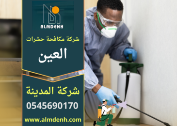 صورة لفريق عمل متخصص من شركة مكافحة حشرات في العين يستخدم معدات حديثة وآمنة لرش الحشرات داخل منزل في العين لضمان التخلص الكامل من الآفات.