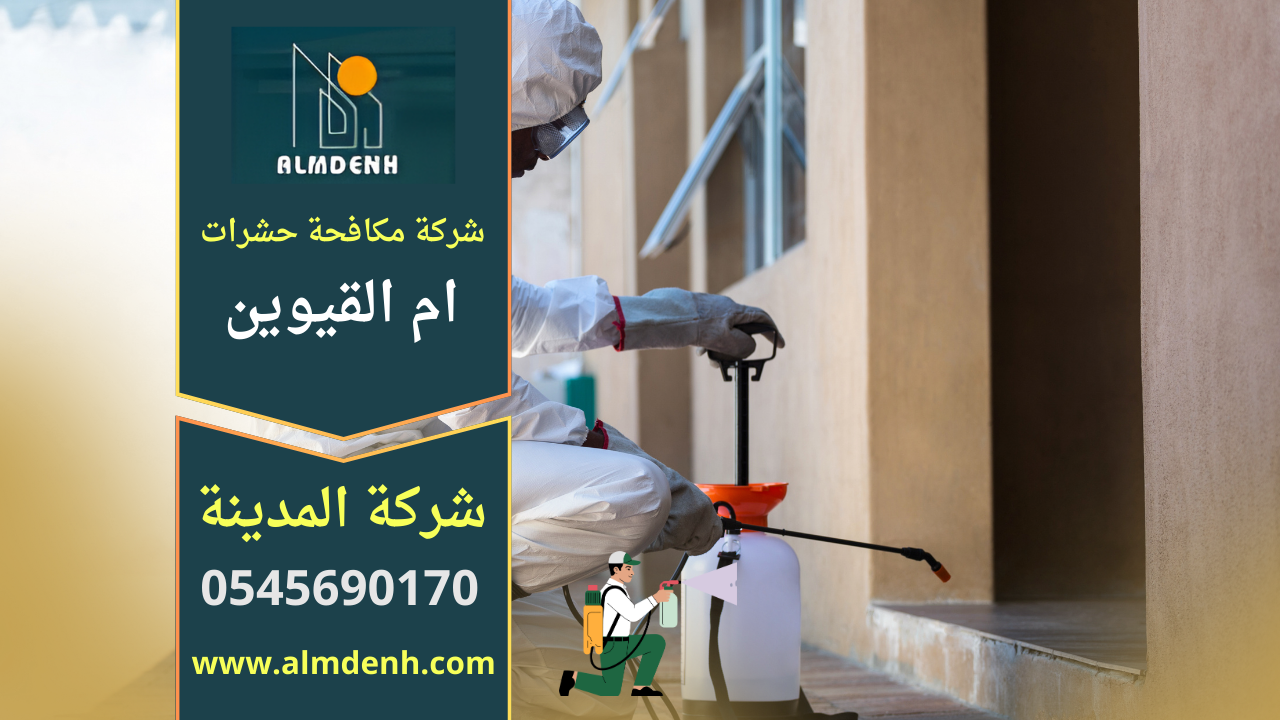 فريق محترف من شركة مكافحة حشرات في ام القيوين يستخدم معدات حديثة لرش الحشرات داخل منزل بطريقة آمنة ومعتمدة.