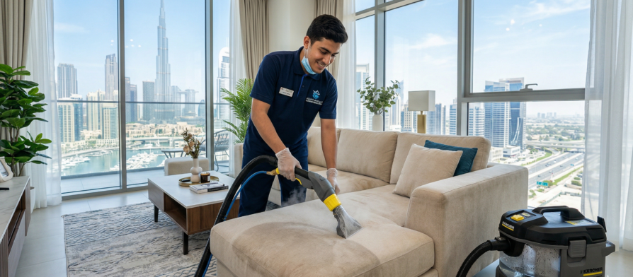 شركات تنظيف الكنب في دبي تقدم خدمات تنظيف بالبخار داخل المنزل
