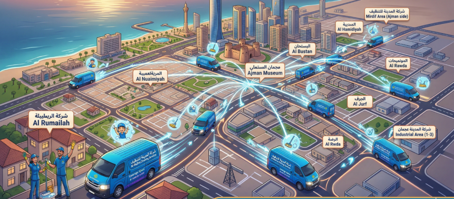 تغطية خدمة التنظيف في عجمان