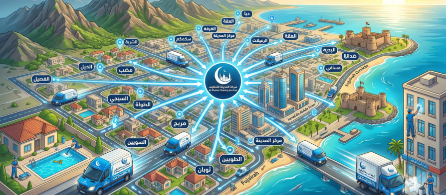 مناطق تغطية خدمة التنظيف في الفجيرة