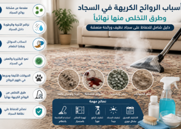 اسباب الروائح الكريهة للسجاد